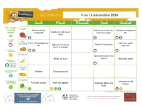 menu du 9 au 15 decembre