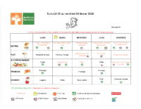 menu du 02 au 06 fevier